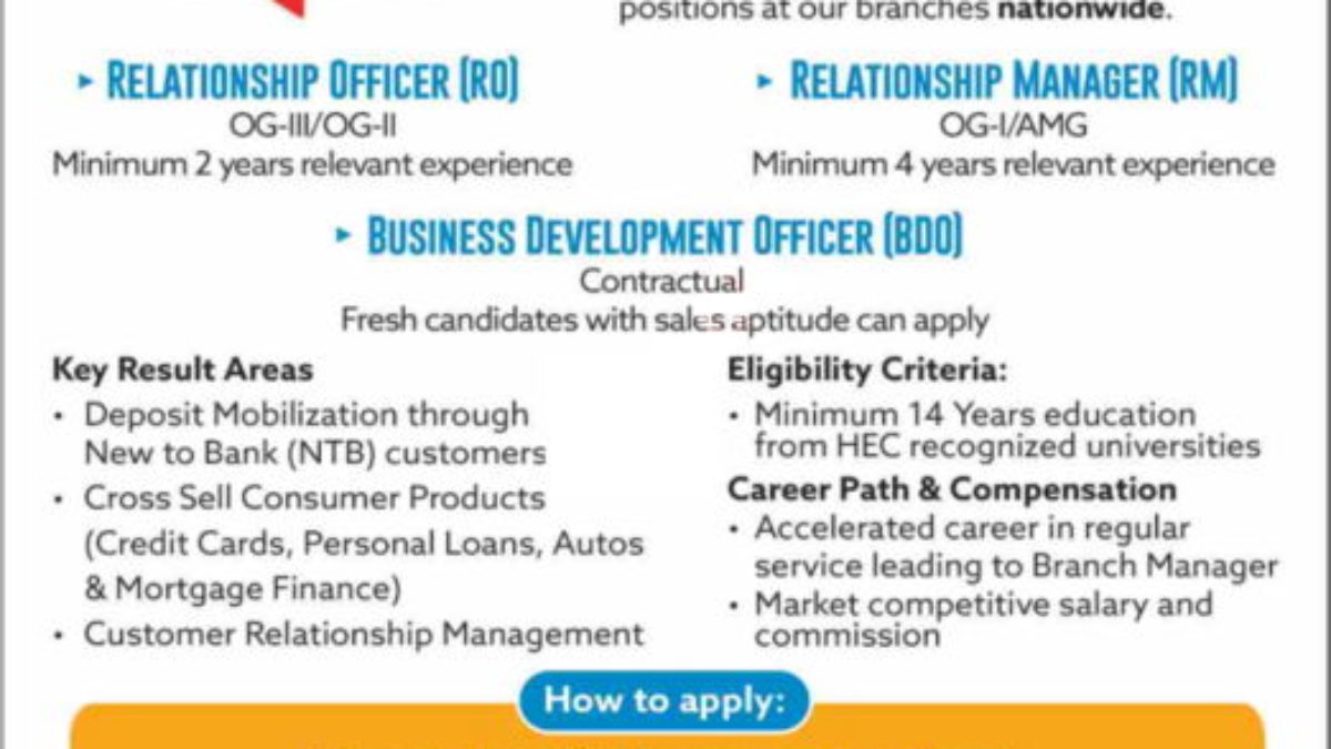 Askari Bank Limited Jobs 2020 For Officers Managers