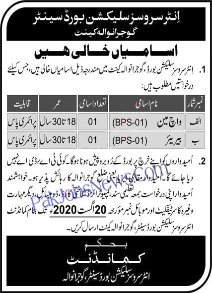 ISSB JOBS 2020