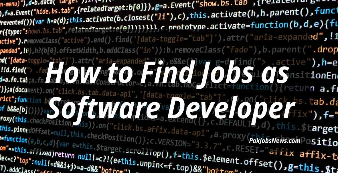 How to find jobs as Software Developer