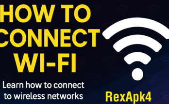 WiFi tutorial thumbnail showing bold title and network signal graphic