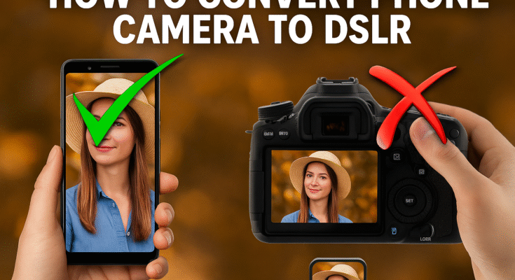 How to Convert Your Phone Camera into a DSLR – 2025 Complete Guide