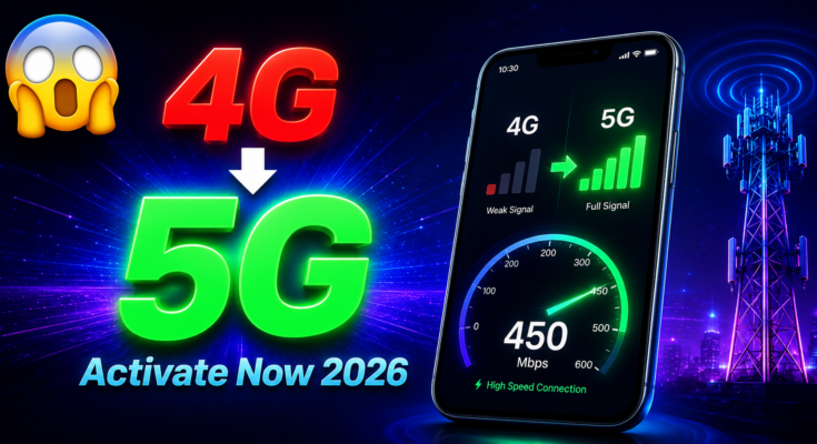 How to Convert 4G to 5G on Android Phone Activate Now 2026